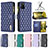 Leather Case Stands Flip Cover Holder B12F for Samsung Galaxy A03s