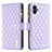 Leather Case Stands Flip Cover Holder B12F for Samsung Galaxy A04E Purple