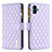 Leather Case Stands Flip Cover Holder B12F for Samsung Galaxy A05 Purple