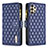 Leather Case Stands Flip Cover Holder B12F for Samsung Galaxy A13 4G Blue