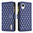 Leather Case Stands Flip Cover Holder B12F for Samsung Galaxy A23s Blue