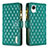 Leather Case Stands Flip Cover Holder B12F for Samsung Galaxy A23s Green