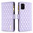 Leather Case Stands Flip Cover Holder B12F for Samsung Galaxy A31 Purple