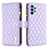 Leather Case Stands Flip Cover Holder B12F for Samsung Galaxy A32 5G Purple
