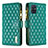 Leather Case Stands Flip Cover Holder B12F for Samsung Galaxy A51 5G Green