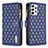 Leather Case Stands Flip Cover Holder B12F for Samsung Galaxy A53 5G Blue