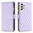 Leather Case Stands Flip Cover Holder B12F for Samsung Galaxy A53 5G Purple