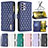 Leather Case Stands Flip Cover Holder B12F for Samsung Galaxy A72 4G