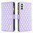 Leather Case Stands Flip Cover Holder B12F for Samsung Galaxy F23 5G Purple