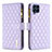 Leather Case Stands Flip Cover Holder B12F for Samsung Galaxy M53 5G Purple