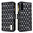 Leather Case Stands Flip Cover Holder B12F for Samsung Galaxy S20 5G Black