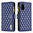 Leather Case Stands Flip Cover Holder B12F for Samsung Galaxy S20 5G Blue