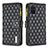 Leather Case Stands Flip Cover Holder B12F for Samsung Galaxy S20 Plus Black