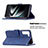 Leather Case Stands Flip Cover Holder B12F for Samsung Galaxy S21 FE 5G