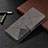 Leather Case Stands Flip Cover Holder B12F for Samsung Galaxy S21 FE 5G Gray