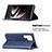 Leather Case Stands Flip Cover Holder B12F for Samsung Galaxy S21 Ultra 5G