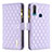 Leather Case Stands Flip Cover Holder B12F for Vivo Y12 Purple