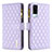 Leather Case Stands Flip Cover Holder B12F for Vivo Y31 (2021) Purple