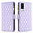 Leather Case Stands Flip Cover Holder B12F for Vivo Y51 (2021) Purple
