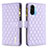 Leather Case Stands Flip Cover Holder B12F for Xiaomi Mi 11i 5G Purple