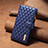 Leather Case Stands Flip Cover Holder B12F for Xiaomi Mi 13 Pro 5G Blue