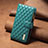 Leather Case Stands Flip Cover Holder B12F for Xiaomi Poco C55 Green