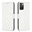 Leather Case Stands Flip Cover Holder B12F for Xiaomi Redmi 10 (2022) White