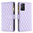 Leather Case Stands Flip Cover Holder B12F for Xiaomi Redmi Note 11 Pro 5G Purple