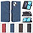 Leather Case Stands Flip Cover Holder B13F for Google Pixel 6 Pro 5G