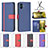 Leather Case Stands Flip Cover Holder B13F for Samsung Galaxy A04E