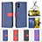 Leather Case Stands Flip Cover Holder B13F for Samsung Galaxy A05