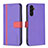 Leather Case Stands Flip Cover Holder B13F for Samsung Galaxy A13 5G Purple