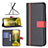 Leather Case Stands Flip Cover Holder B13F for Samsung Galaxy M02s