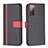 Leather Case Stands Flip Cover Holder B13F for Samsung Galaxy S20 FE 5G Black