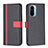 Leather Case Stands Flip Cover Holder B13F for Xiaomi Mi 11i 5G Black
