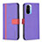 Leather Case Stands Flip Cover Holder B13F for Xiaomi Mi 11i 5G Purple