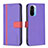 Leather Case Stands Flip Cover Holder B13F for Xiaomi Mi 11X 5G Purple