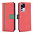 Leather Case Stands Flip Cover Holder B13F for Xiaomi Mi 12T Pro 5G Red