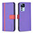 Leather Case Stands Flip Cover Holder B13F for Xiaomi Redmi K50 Ultra 5G Purple