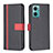 Leather Case Stands Flip Cover Holder B13F for Xiaomi Redmi Note 11E 5G