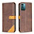 Leather Case Stands Flip Cover Holder B14F for Nokia G11