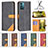 Leather Case Stands Flip Cover Holder B14F for Nokia G11