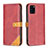 Leather Case Stands Flip Cover Holder B14F for Samsung Galaxy A31 Red