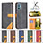 Leather Case Stands Flip Cover Holder B14F for Samsung Galaxy A32 4G