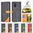 Leather Case Stands Flip Cover Holder B14F for Samsung Galaxy A71 4G A715