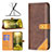 Leather Case Stands Flip Cover Holder B14F for Samsung Galaxy M04