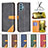 Leather Case Stands Flip Cover Holder B14F for Samsung Galaxy M32 5G