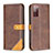 Leather Case Stands Flip Cover Holder B14F for Samsung Galaxy S20 Lite 5G