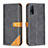 Leather Case Stands Flip Cover Holder B14F for Vivo Y30g