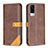 Leather Case Stands Flip Cover Holder B14F for Vivo Y31 (2021)